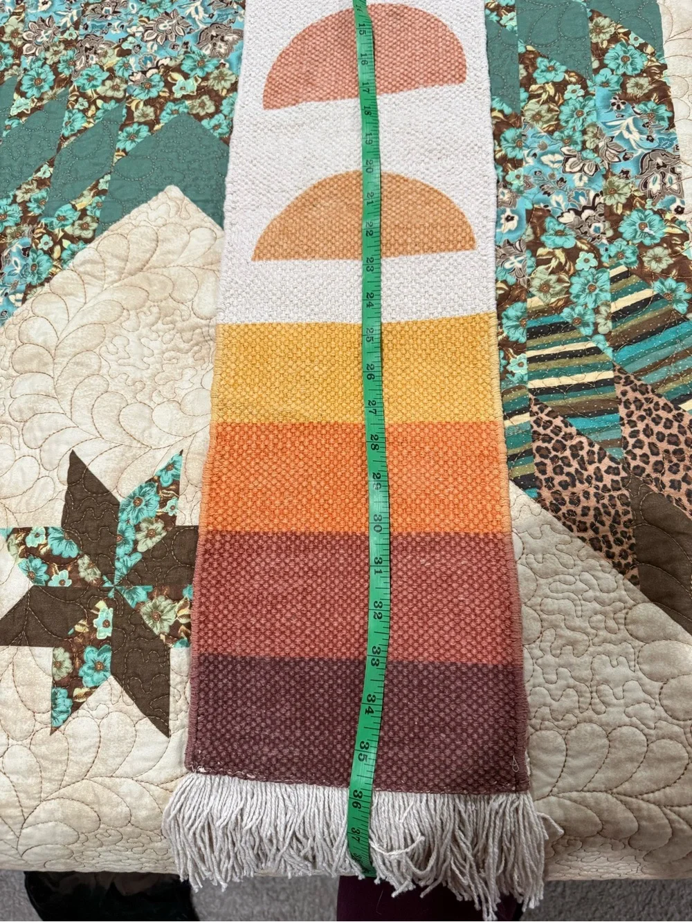 Urban Outfitters Abstract Sunset Wall Hanging, tapestry linear sunset phases
